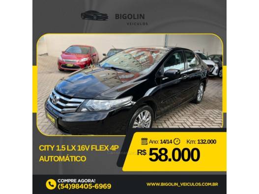 HONDA - CITY - 2014/2014 - Preta - R$ 58.000,00