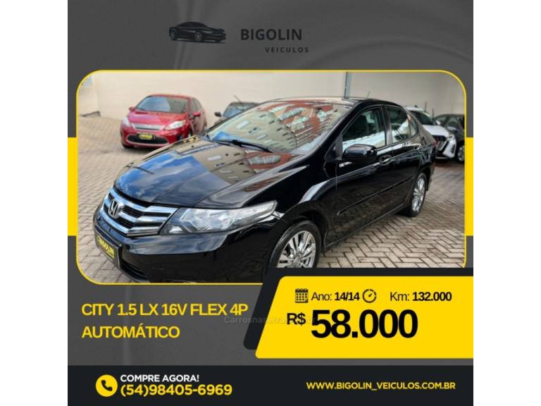 HONDA - CITY - 2014/2014 - Preta - R$ 58.000,00