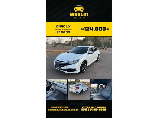 HONDA - CIVIC - 2021/2021 - Branca - R$ 124.000,00