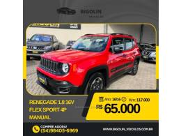 JEEP - RENEGADE - 2016/2016 - Vermelha - R$ 65.000,00