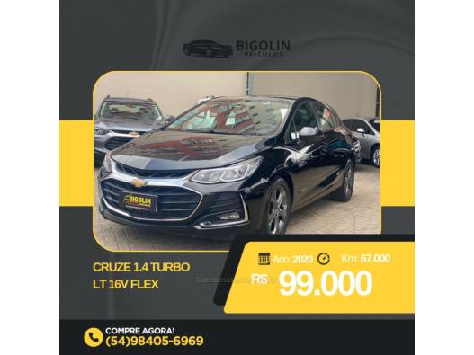 CHEVROLET - CRUZE - 2020/2020 - Preta - R$ 99.000,00