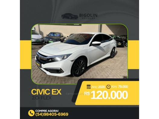 HONDA - CIVIC - 2020/2020 - Branca - R$ 120.000,00